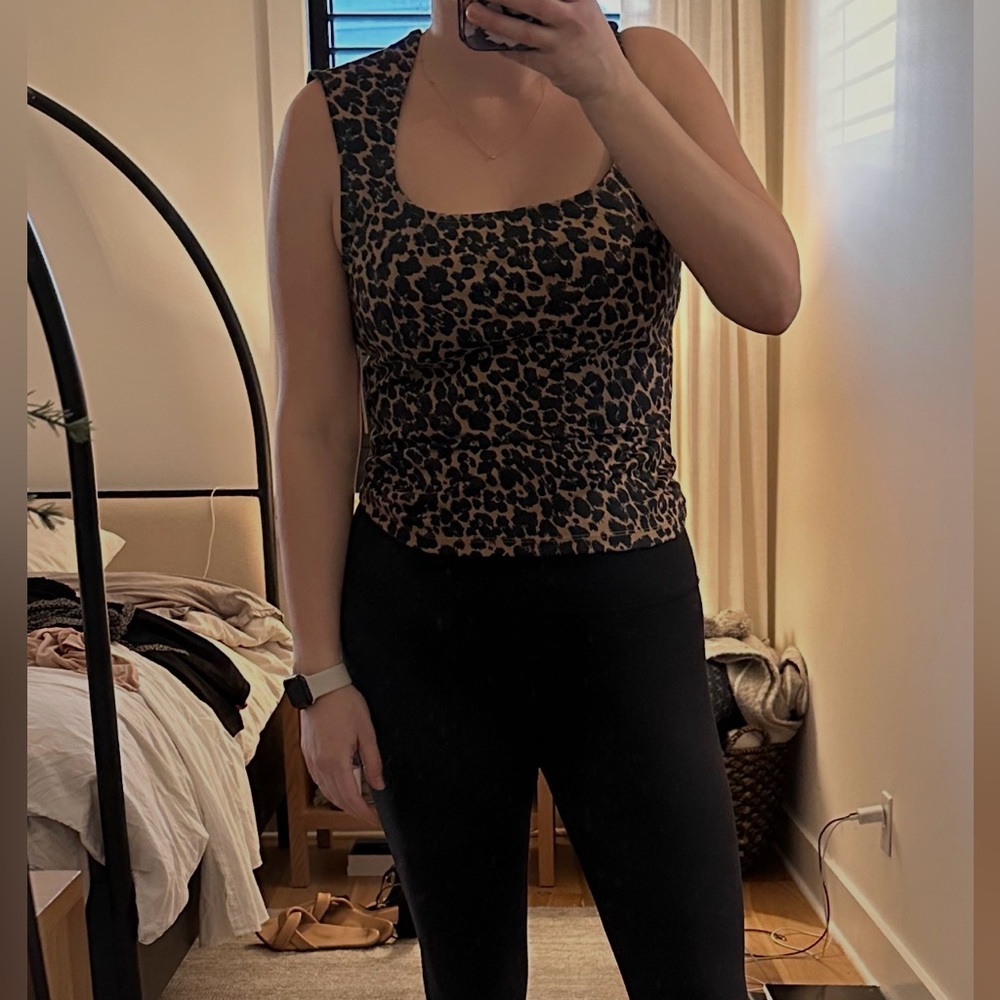 Maeve Leopard Print Tank Top